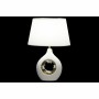Desk lamp DKD Home Decor White Silver Polyester Porcelain 220 V Golden 50 W (2 pcs) (31 x 21 x 45 cm)