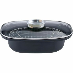 Frying pan with basket GSW 414593 Black Glass Stainless steel Enamelled Steel