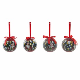 Christmas Baubles DKD Home Decor Father Christmas PVC (7 pcs) (7.5 x 7.5 x 12 cm)