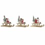 Christmas bauble DKD Home Decor Wood Father Christmas (14 x 6 x 13 cm) (3 pcs)