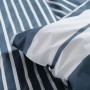 Duvet cover set TODAY Blue White 240 x 200 cm Striped