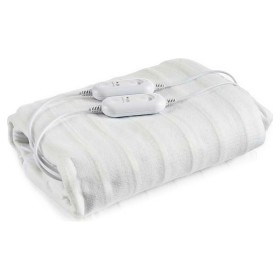 Surmatelas Chauffant Électrique Double Gift Decor Blanc Polyester 140 x 1 x 160 cm Géométrique 2 x 60 W