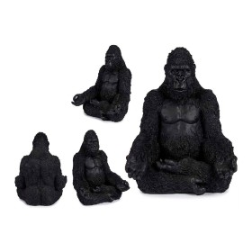 Figurine Décorative Gift Decor Noir Gorille 19 x 26,5 x 22 cm