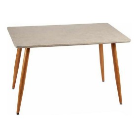 Table d'appoint Gift Decor Blanc Marron Bois 70 x 120 x 75 cm Pierre
