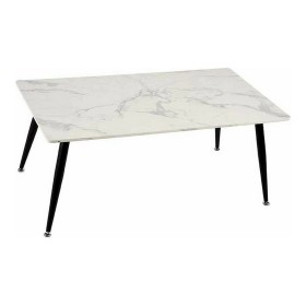 Table Basse Gift Decor Blanc Noir 60 x 110 x 45 cm Marbre
