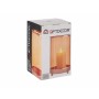 Candleholder Gift Decor Copper Amber Metal Glass 12,2 x 19,5 x 12,2 cm Cylinder