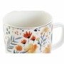 Tasse DKD Home Decor Porcelaine Bleu Orange (380 ml) (12 x 8,5 x 9,5 cm)