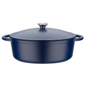 Casserole avec Couvercle GSW 717328 Bleu Acier inoxydable