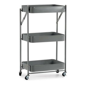 Vegetable trolley Kinvara Grey Steel Plastic 29,5 x 78,5 x 45,5 cm