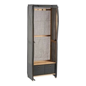 Porte-manteau Kipit Gris Bois Tissu 31,5 x 58 x 168 cm