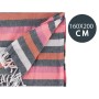 Multipurpose throw Gift Decor Pink 40 x 9 x 8 cm Stripes