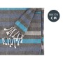 Multipurpose throw Gift Decor Blue Stripes