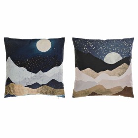 Cushion DKD Home Decor Multicolour Moon 45 x 10 x 45 cm (2 Units)