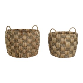 Set de basket Home ESPRIT Naturel Herbier marin Fibre naturelle (2 Pièces)