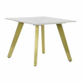 Small Side Table DKD Home Decor White Golden 60 x 60 x 48 cm