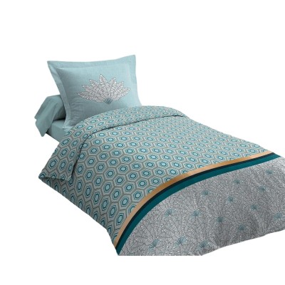 Parure de couette HOME LINGE PASSION Vert 140 x 200 cm
