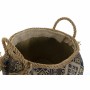 Basket DKD Home Decor Multicolour Natural Fibre Boho 30 x 30 x 30 cm 2 Pieces (2 Units)