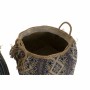 Panier DKD Home Decor Multicouleur Fibre naturelle Boho 41 x 41 x 40 cm 2 Pièces (2 Unités)