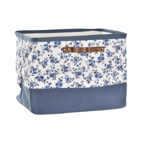 Boîte de rangement DKD Home Decor Bleu Blanc 40 x 30 x 30 cm