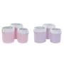 Basket set DKD Home Decor White Pink Lilac 40 x 40 x 49 cm 4 Kg 3 Pieces (2 Units)
