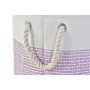 Set de basket DKD Home Decor Blanc Rose Lila 40 x 40 x 49 cm 4 Kg 3 Pièces (2 Unités)