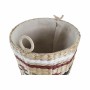 Set de basket DKD Home Decor Blanc Noir Bordeaux Naturel Fibre naturelle (3 Pièces)