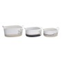 Basket set DKD Home Decor White Grey Cream 60 x 31 x 25 cm 3 Pieces