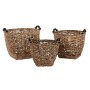 Set de basket DKD Home Decor Naturel Bois Fibre naturelle (3 Pièces)