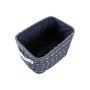 Basket set DKD Home Decor White Navy Blue 38 x 28 x 25 cm 3 Pieces (3 Units)