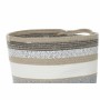 Basket set DKD Home Decor White Grey Natural Jute (2 Pieces)