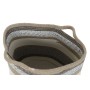 Set de basket DKD Home Decor Blanc Gris Naturel Jute (2 Pièces)