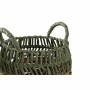 Set de basket DKD Home Decor Vert Naturel Boho 33 x 33 x 40 cm Rotin 4 Kg 2 Pièces