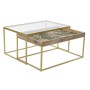 Table Basse DKD Home Decor Doré Naturel 90 x 60 x 45 cm