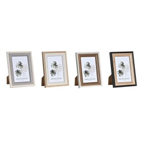 Cadre photo DKD Home Decor Gris Beige Marron Blanc Tropical Bois MDF (15 x 1,5 x 20 cm) (4 Unités)