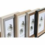 Photo frame DKD Home Decor Grey Beige Brown White Tropical MDF Wood (15 x 1,5 x 20 cm) (4 Units)