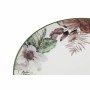 Assiette plate DKD Home Decor Fleurs Porcelaine (27 x 27 x 2 cm)
