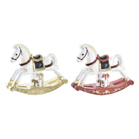 Christmas bauble DKD Home Decor Horse Resin (14 x 4 x 11 cm) (2 Units)