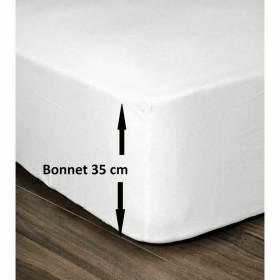 Drap housse Lovely Home Blanc Lit double 140 x 190 cm