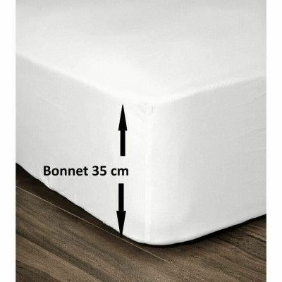 Drap housse Lovely Home Blanc Lit double 140 x 190 cm