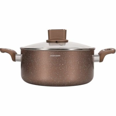Casserole avec Couvercle Arthur Martin Rose 6 L 15 x 14 x 30 cm 2 Pièces