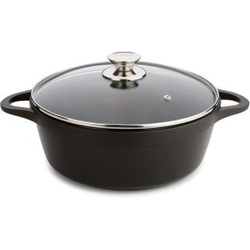 Casserole avec Couvercle Valira BLACK IND 24CM Noir Ø 24 cm