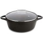 Casserole avec Couvercle Valira BLACK IND 24CM Noir Ø 24 cm