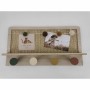 Coat rack DKD Home Decor Natural Multicolour Fibre MDF Wood (45 x 6 x 24 cm)