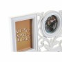 Photo frame DKD Home Decor 8 photos Crystal White PP (58 x 2 x 37,5 cm) (2 Units)
