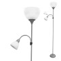 Lampadaire EDM 30010 Boston Argenté 60 W 220-240 V 176 cm