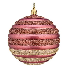 Christmas Bauble Krist+ Pink Plastic Ø 10 cm 6 Units