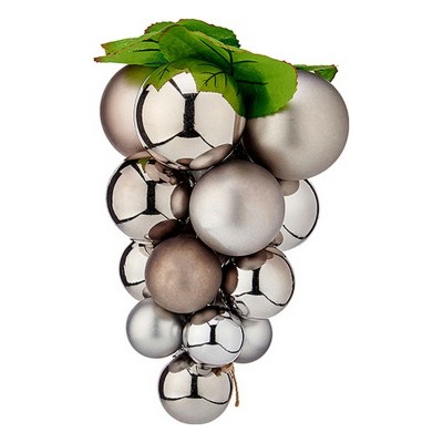 Christmas Bauble Krist+ 01851 Silver Plastic Grapes