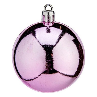 Christmas Baubles Krist+ Pink Plastic Ø 6 cm 24 Units