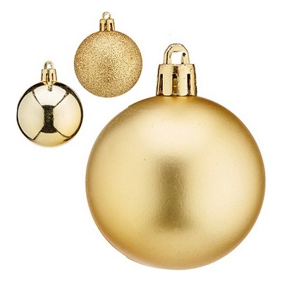 Christmas Bauble Krist+ K1912484 Golden Plastic Ø 5 cm