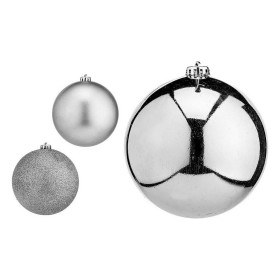 Boules de Noël Krist+ Argenté Plastique Ø 15 cm 6 Unités